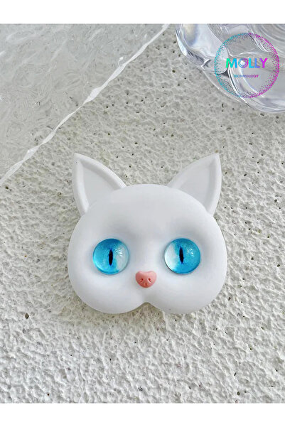 Molly 3D Kedi Figürlü Telefon Tutacağı - Model 1