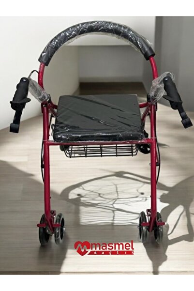 Masmel Sağlık Rolatör Tekerlekli Rollator Yürüteç Hasta Yaşlı Yürüteci Yetkil...