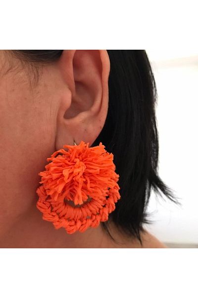 By G Tasarım Straw Design Earrings