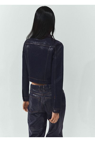 MANGO Woman Jachetă de damă din denim - deschisă 67093697