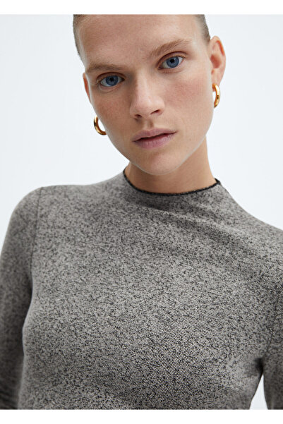 MANGO Gri Kadın  Elbise 57935798