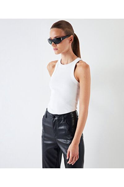 İpekyol Leather Black Trousers