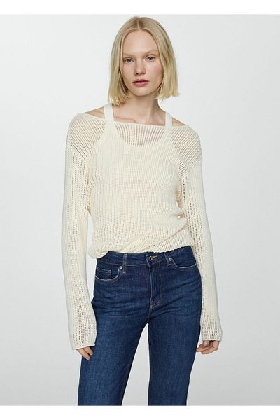 MANGO Woman Tmavé džínové dámské džíny -67140314