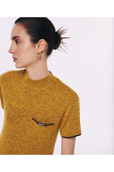 Twist Yellow Knitted Dress