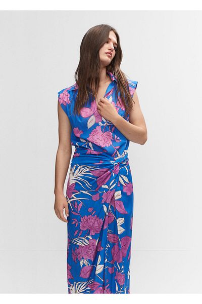 MANGO Woman Fustă albastră damă - model57940267