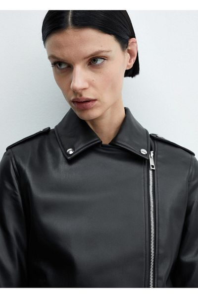 MANGO Women's Black Jacket -67143798