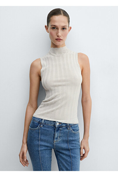 MANGO Gümüş Kadın  Bluz 67065745