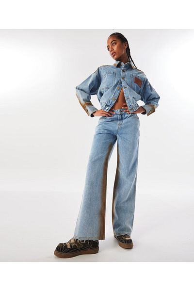 Twist Blue Denim Trousers