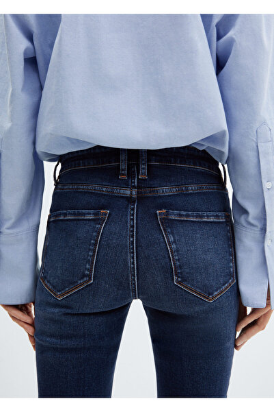 MANGO Woman Koyu Denim Kadın  Jeans 67120344