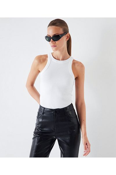 İpekyol Leather Black Trousers