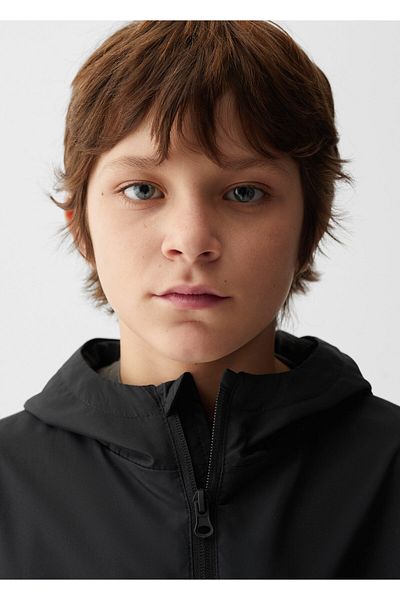 MANGO Woman Boy's Black Coat -67094440