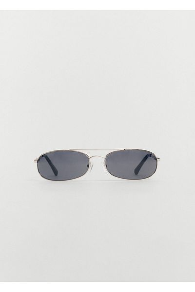 MANGO Ochelari de soare pentru femei de culoare argintie 67085145