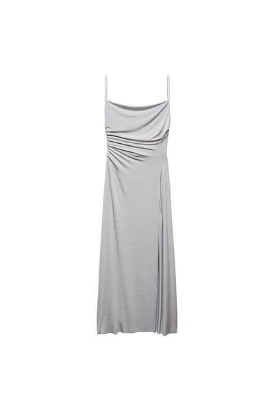 MANGO Pearl White57078268 Model Rochie Femei