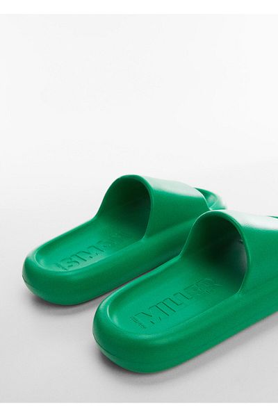 MANGO Green Women's Sandals - Model57000435