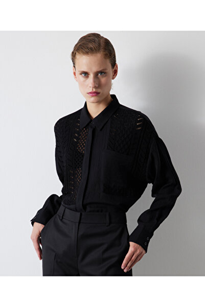 İpekyol Black Woven Shirt