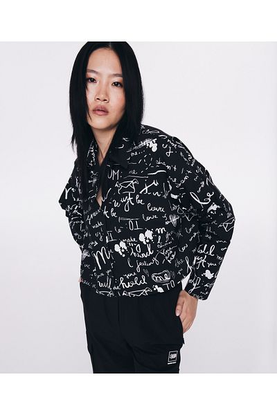 Twist Woven Black Shirt