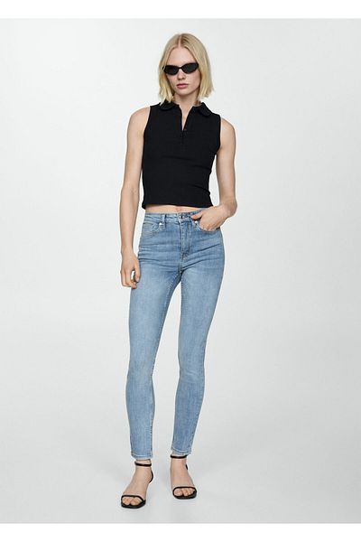 MANGO Woman Blugi de damă Denim Color Medium -67110288