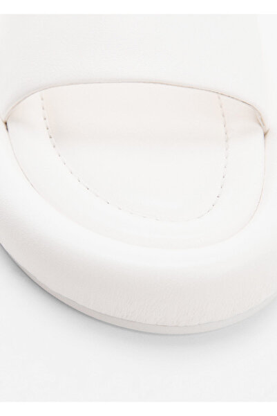 MANGO Woman Beyaz Kadın Terlik 57000345