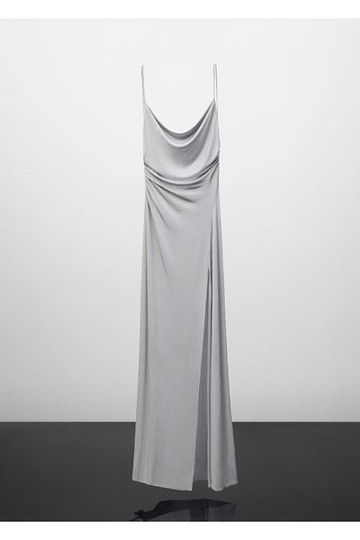 MANGO Pearl White57078268 Model Rochie Femei