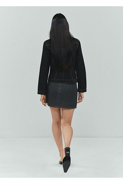 MANGO Jachetă de damă denim gri -67073694