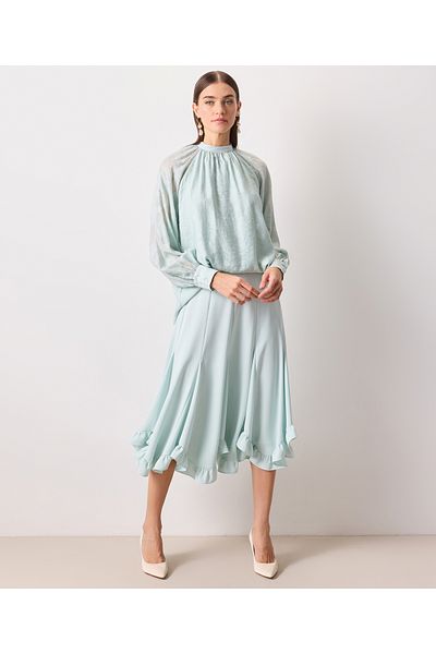 İpekyol Green Woven Blouse