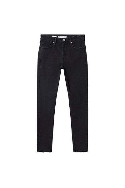 MANGO Woman Black Denim Women's Trousers57040309