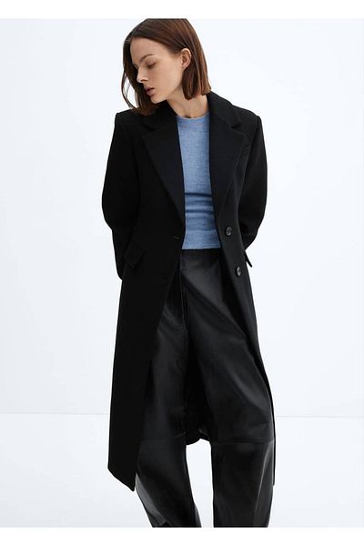 MANGO Woman Tailored Wool Coat