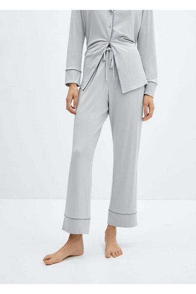 MANGO Woman Corduroy pizsama szett - kényelmes és stílusos nadrág