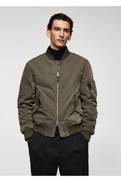 MANGO Man Bomber Jacket - Αδιάβροχο μοντέλο