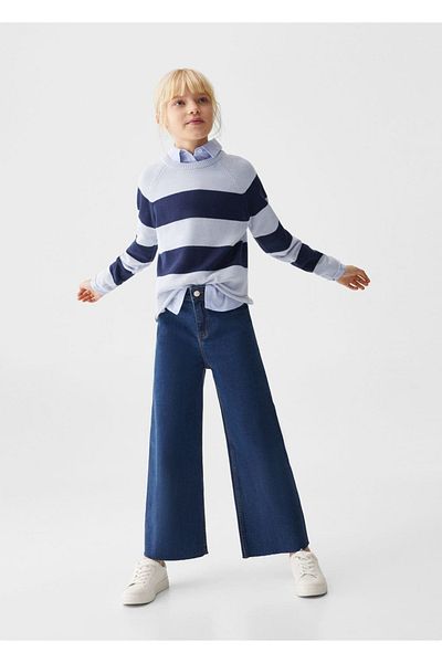 MANGO Kids Koton Pullover - Gestreiftes Design