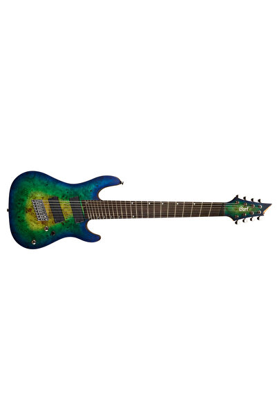 CORT Kx508ms Iı Mbb Elektro Gitar , Marıana Blue Burst, 8 Telli