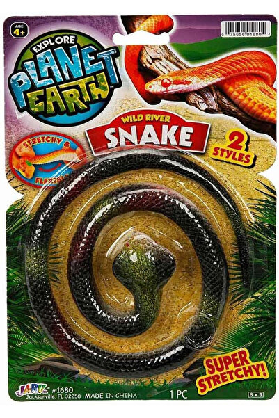 Jaru Siyah Renk Süper Esnek Yılan Super Stretchy Snake Planet Earth