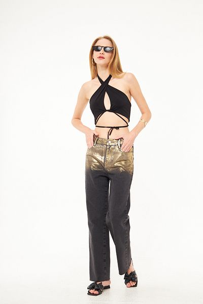 Kutaf Women's Foiled Trousers