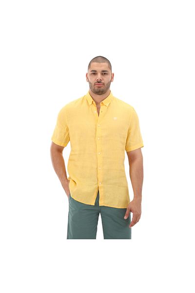 Timberland Ανδρικό μπλουζάκι Timberland Linen - B0A2DCCEG41-R, κίτρινο, κοντομάνικο