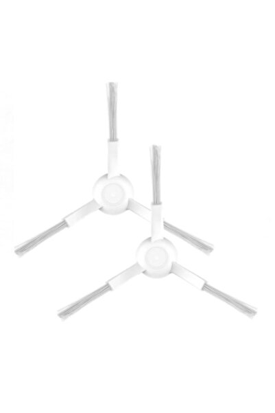 ibrush Συμβατή πλαϊνή βούρτσα 2 τεμαχίων Mi Robot Styj02ym (λευκή)