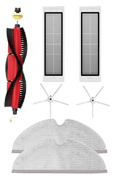ibrush Σετ ανανέωσης συμβατό με Roborock S6/S6 Pure - 7 τεμάχια
