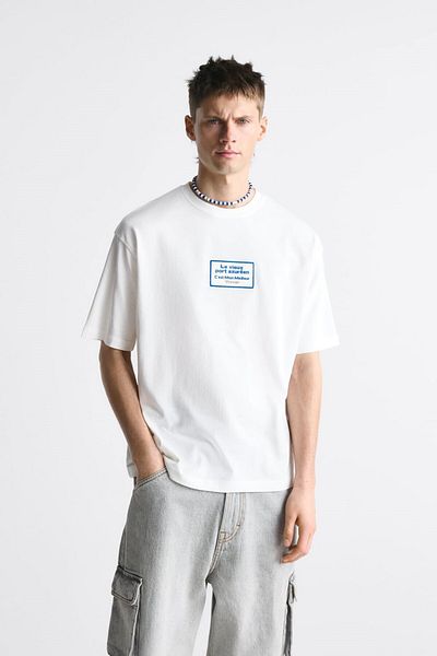 The Champ Clothing Ανδρικό μπλουζάκι Crew Neck Le Vieux Printed Oversize