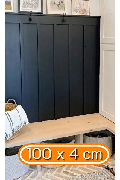 MİMES Iskandinav Duvar Çıtası 5 Adet 100 Cm x 4 Cm Dekoratif Duvar Çıtası Boy...