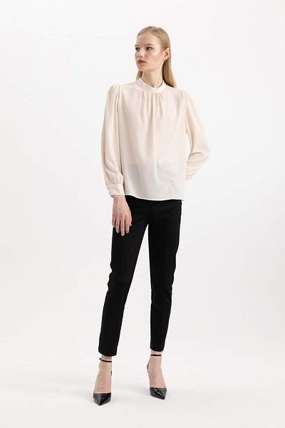 DeFacto Valentina Cigarette Straight Leg Satin Trousers J8743az22wn