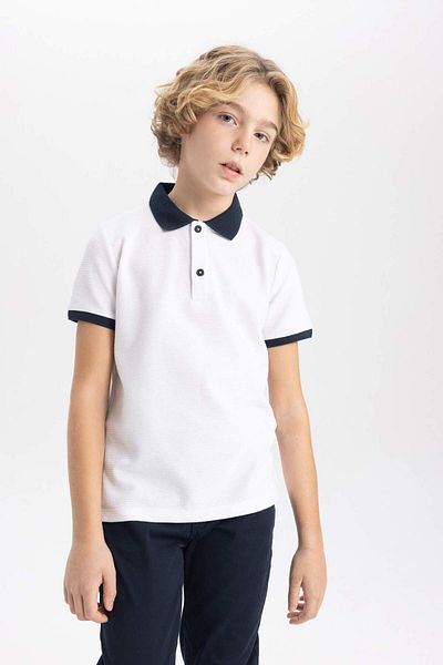 DeFacto Boy's Short Sleeve Polo T-Shirt Z2814a623sm