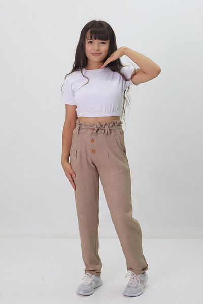 GZT TEKSTİL Linen Trousers - Girl's Fabric