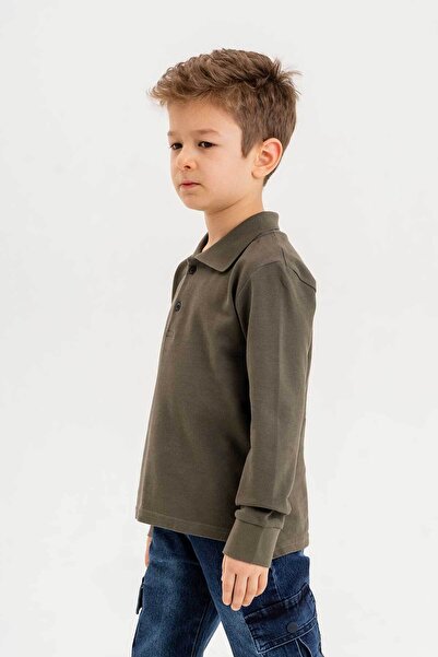 Gold Class Kidswear Φούτερ για αγόρι με γιακά πουκάμισου