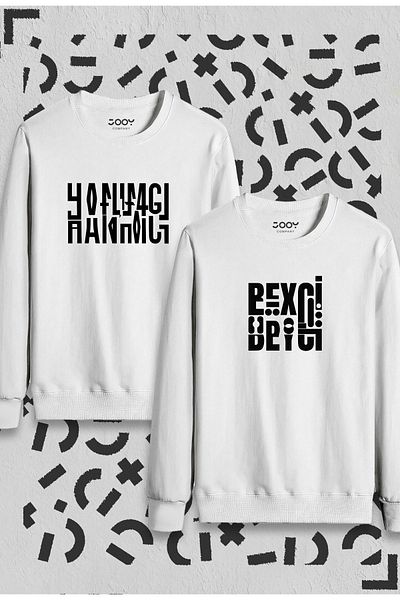 Marjill Hanımcı Beyci - Couple Lover Crew Neck Combination, Folded Design Σετ 2 τεμαχίων