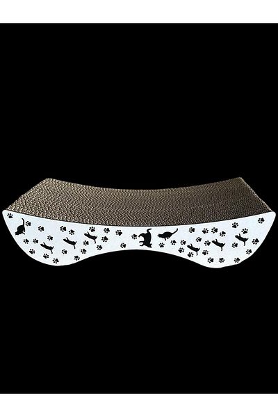 Ekinix Cat Scratch Cardboard - Mdf Coating, Decorative and Durable, 21*52*12 Cm Mint with Gift