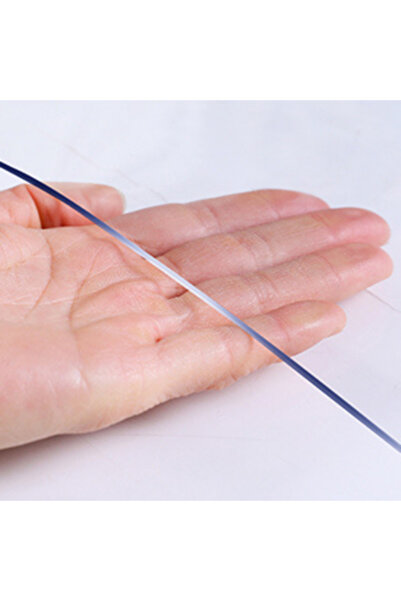 vexillum Şeffaf Masa Örtüsü Koruyucu 1.2mm Kalın Oval Köşe Kokusuz Plastik Masa Örtüsü PVC Masa Örtü