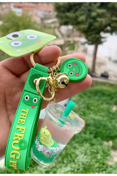 Meyra Accessories Cute Frog Glass Luxury Keychain
