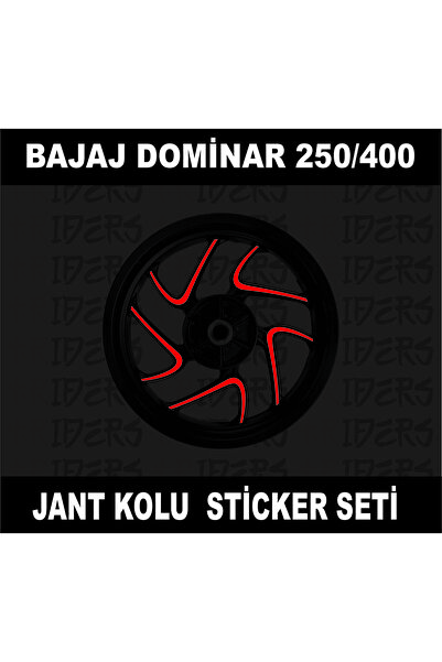 TRİDERS 250/400  Uyumlu  Jant Kolu Sticker REFLEKTİF KIRMIZI
