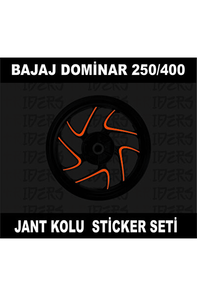 TRİDERS Dominar 250/400 Uyumlu  Jant Kolu Sticker REFLEKTİF TURUNCU