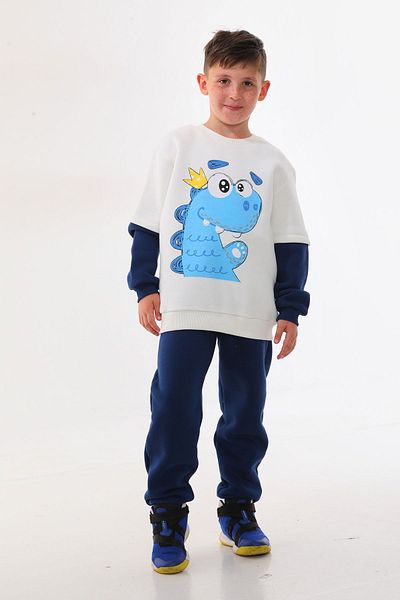 DEVRİMAY TEKSTİL Set de trening de iarnă Indigo bleumarin pentru băiat
