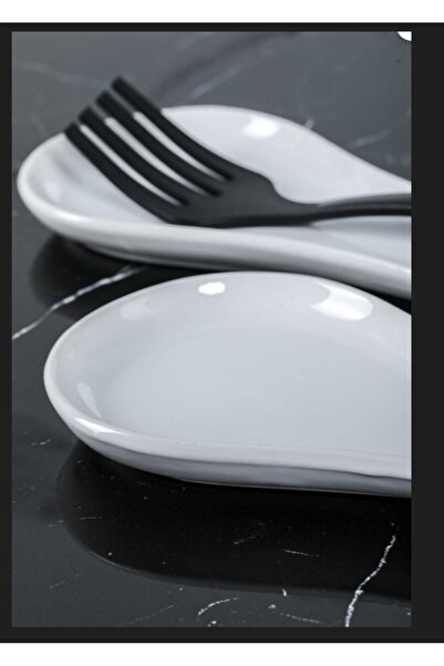 Hilamingo Home Seramik Beyaz Kirli Kaşık Altlığı Kaşıklık